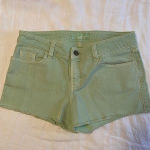 Guess Cut-off Shorts Mint Green Size 29